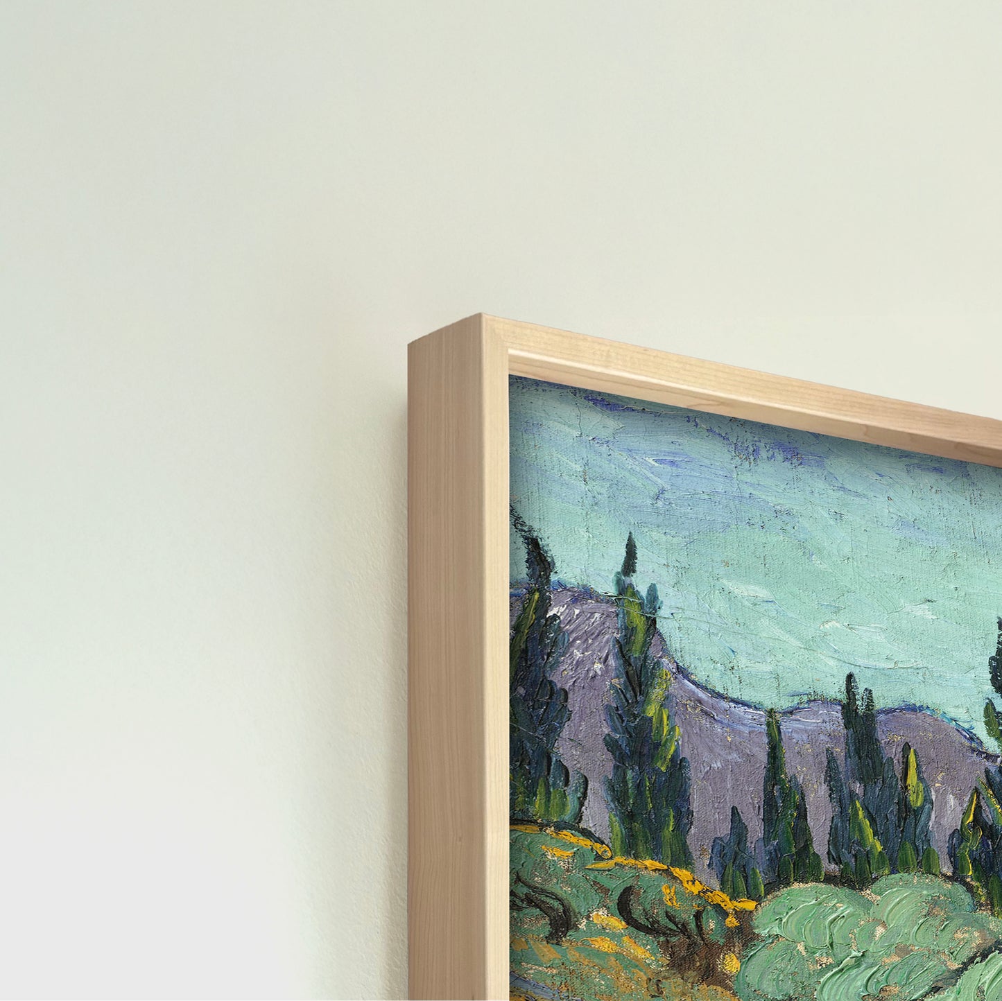 Mid Century Hardwood Bezel for The Frame TV